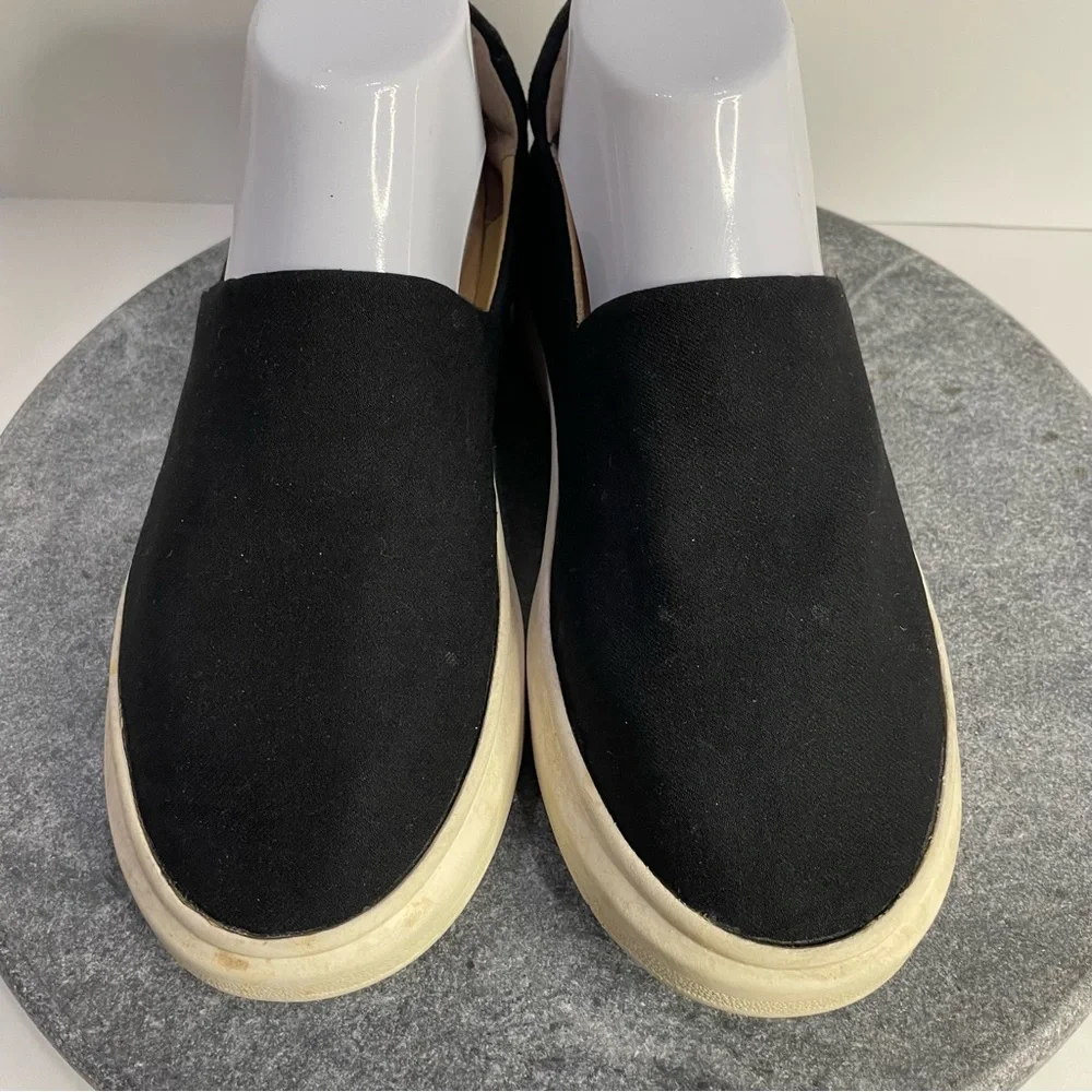 💛 Sam Edelman Nerah Black Slip On Platform Sneakers 8